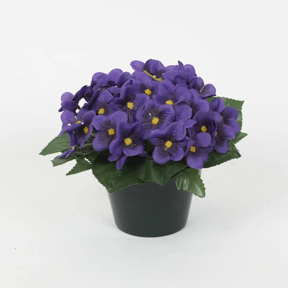 ARCHE DIFFUSION - Coupe de violettes artificielles D 24 H 18 cm