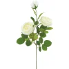 ARCHE DIFFUSION - Fleur artificielle tige de rose coloris blanc H.74cm