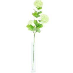 ARCHE DIFFUSION - Fleur artificielle tige boule de neige vert H.61cm