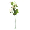 ARCHE DIFFUSION - Fleur artificielle tige de rose coloris rose crème H.76cm