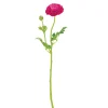 ARCHE DIFFUSION - Fleur artificielle tige de renoncule fuchsia H.61cm