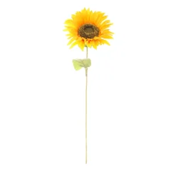 ARCHE DIFFUSION - Fleur artificielle tige de tournesol jaune D.21 H.72cm
