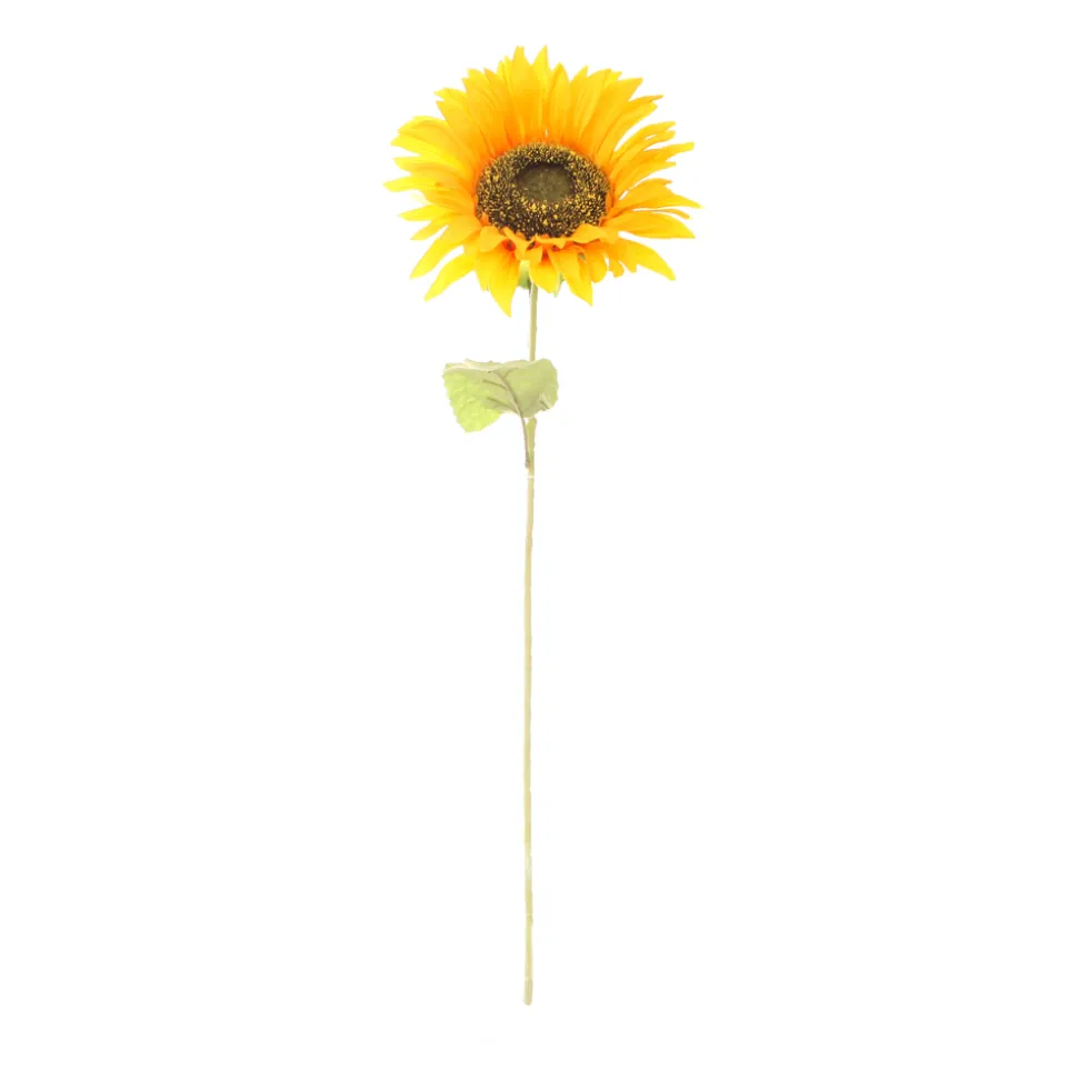 ARCHE DIFFUSION - Fleur artificielle tige de tournesol jaune D.21 H.72cm