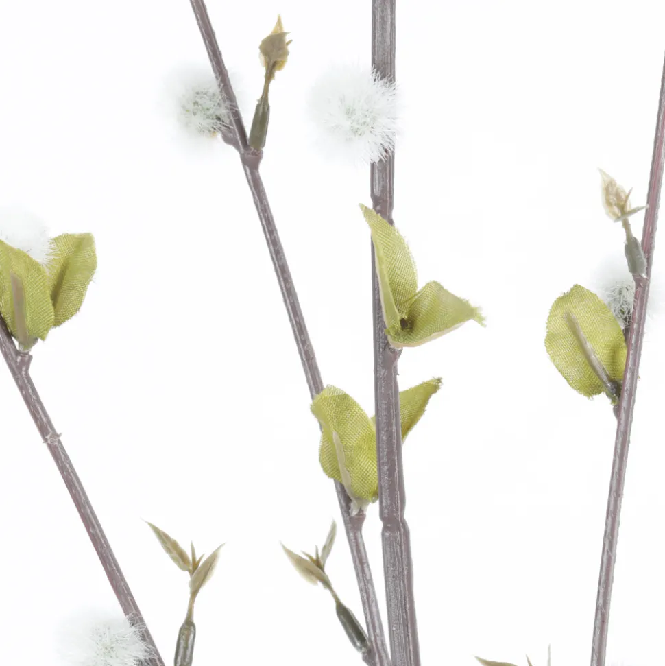 ARCHE DIFFUSION - Fleur artificielle tige feuillage saule blanc H.100cm