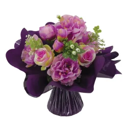 ARCHE DIFFUSION - Fleurs artificielles - bouquet lavande bulle H.35 D.35cm