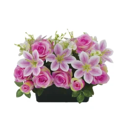 ARCHE DIFFUSION - Fleurs artificielles - coupe florale lavande H.29x46cm