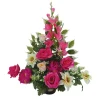 ARCHE DIFFUSION - Fleurs artificielles - coupe florale rose H.54 D.50cm
