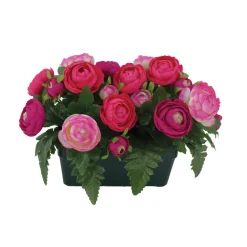 ARCHE DIFFUSION - Fleurs artificielles - coupe florale fuchsia H.19x28cm