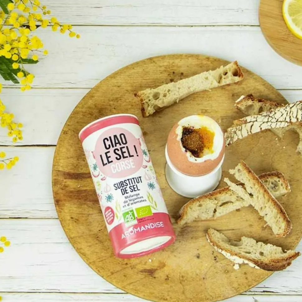 AROMANDISE - 4 substituts de sel - doux, corsé, acidulé, iodé