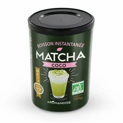 AROMANDISE - Boisson instantanée - matcha coco 600 g