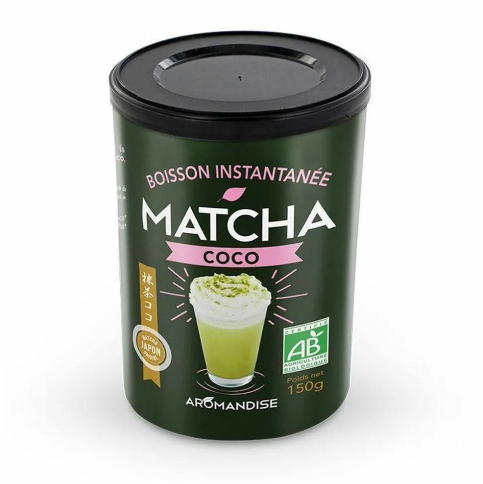 AROMANDISE - Boisson instantanée - matcha coco 600 g