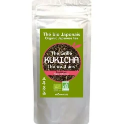 AROMANDISE - Brindilles de thé vert bio japonais kukicha 80 g