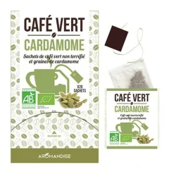 AROMANDISE - Café vert cardamome - 18 sachets