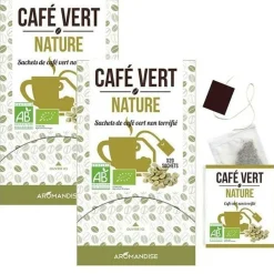 AROMANDISE - Café vert nature - 36 sachets