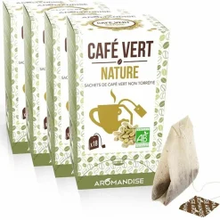 AROMANDISE - Café vert nature 72 sachets
