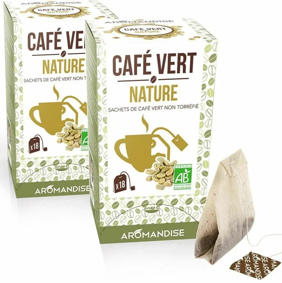 AROMANDISE - Café vert nature 36 sachets
