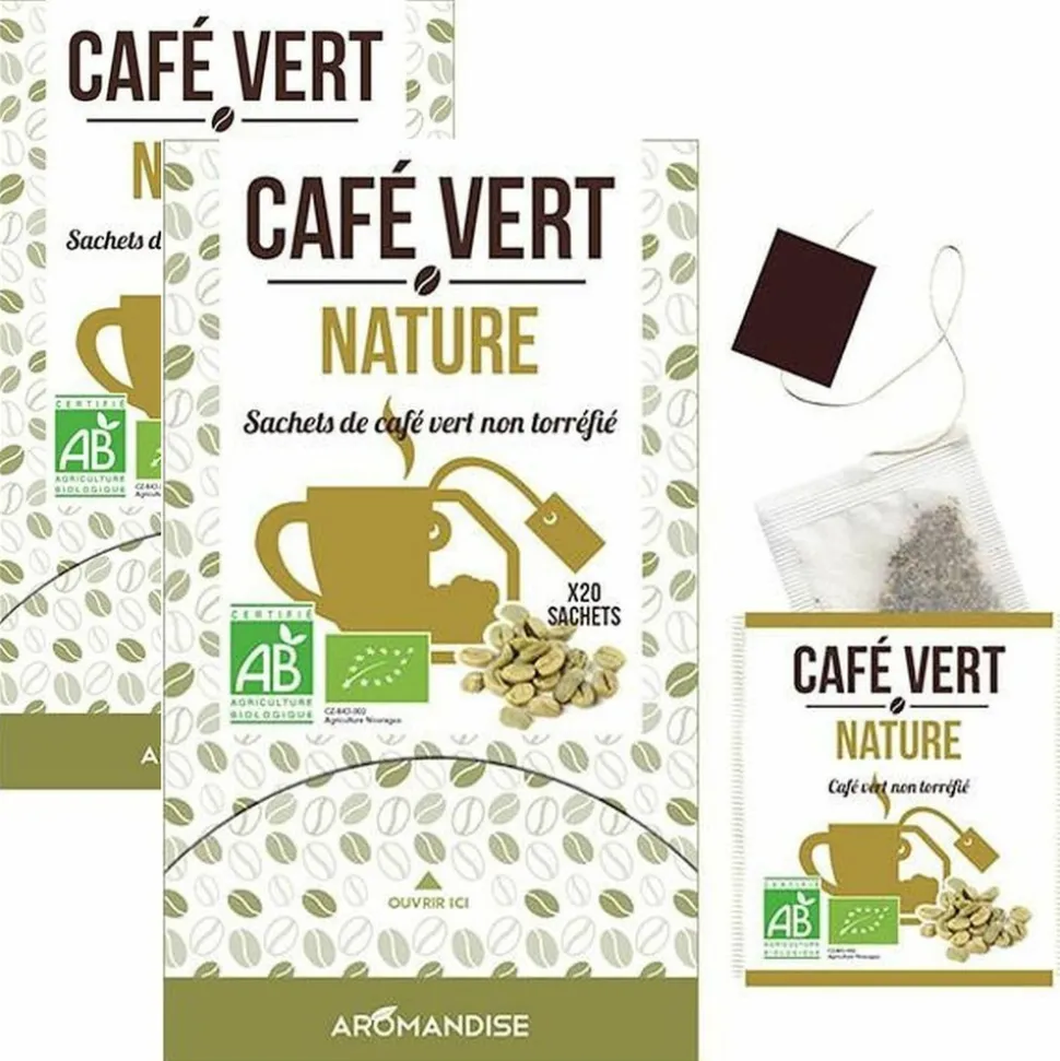 AROMANDISE - Café vert nature 36 sachets