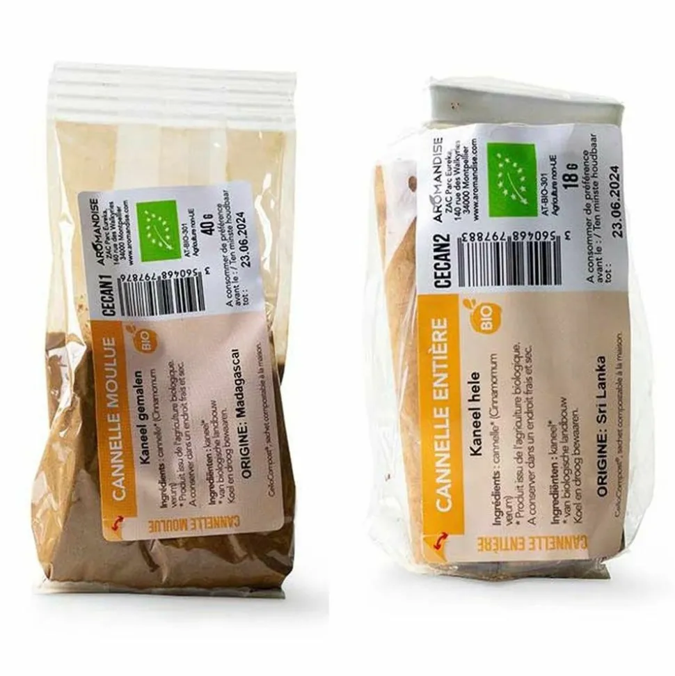 AROMANDISE - Cannelle moulue et cannelle entière de madagascar bio