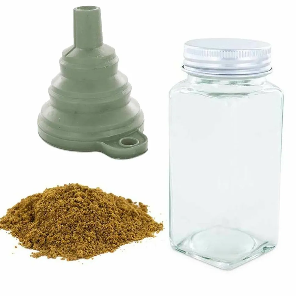 AROMANDISE - Flacon à épices poudreur + entonnoir + carvi moulu 60 g