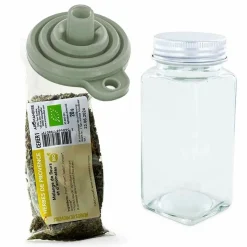AROMANDISE - Flacon à épices poudreur + entonnoir + herbes de provence 20 g