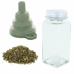 AROMANDISE - Flacon à épices poudreur + entonnoir + herbes de provence 20 g