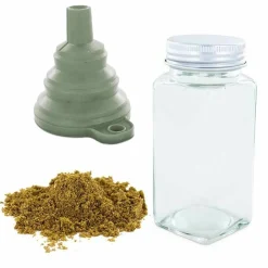 AROMANDISE - Flacon à épices poudreur + entonnoir + cumin bio 40 g