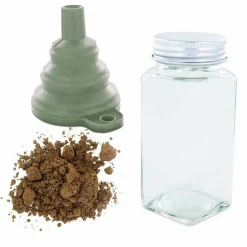 AROMANDISE - Flacon à épices poudreur + entonnoir + muscade moulue 30 g