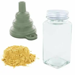 AROMANDISE - Flacon à épices poudreur + entonnoir + gingembre moulu 30 g