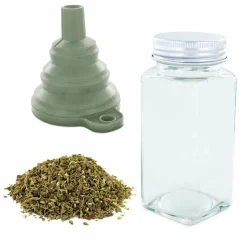 AROMANDISE - Flacon à épices poudreur + entonnoir + origan bio 18 g