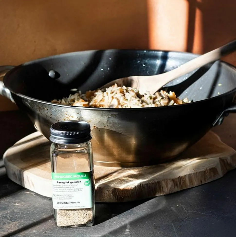 AROMANDISE - Flacon à épices poudreur + fenugrec moulu 35 g