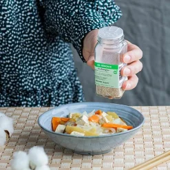 AROMANDISE - Flacon à épices poudreur + entonnoir + ail semoule 40 g