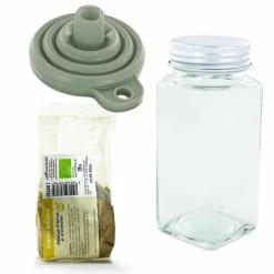 AROMANDISE - Flacon à épices poudreur + entonnoir + garam massala 35 g