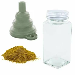 AROMANDISE - Flacon à épices poudreur + entonnoir + garam massala 35 g