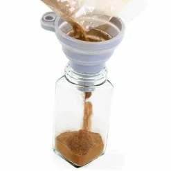 AROMANDISE - Flacon à épices poudreur + entonnoir + curry doux 50 g