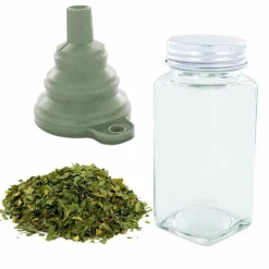 AROMANDISE - Flacon à épices poudreur + entonnoir + persil bio 15 g