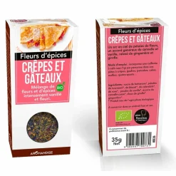 AROMANDISE - Fleurs d'épices crêpes et gâteaux 70 g