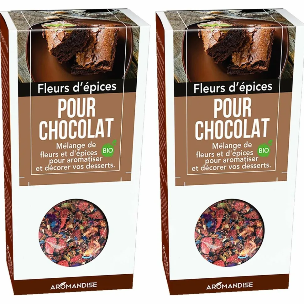 AROMANDISE - Fleurs d'épices pour chocolat 80 g