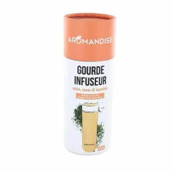 AROMANDISE - Gourde en bambou pour infusions - 450 ml