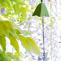 AROMANDISE - Jouet du vent en fonte - campanule vert