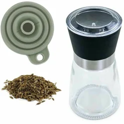 AROMANDISE - Moulin à épices, entonnoir et carvi entier bio