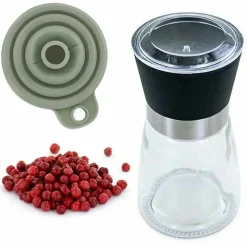 AROMANDISE - Moulin à épices, entonnoir et baies rose de madagascar