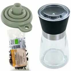 AROMANDISE - Moulin à épices, entonnoir et clous de girofle bio