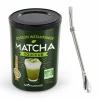 AROMANDISE - Préparation douceur de matcha bio + paille inox avec filtre