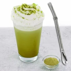 AROMANDISE - Préparation douceur de matcha bio + paille inox avec filtre