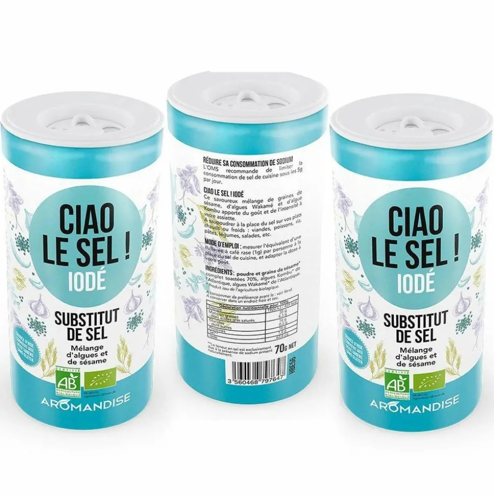 AROMANDISE - Substitut de sel iodé 210 g