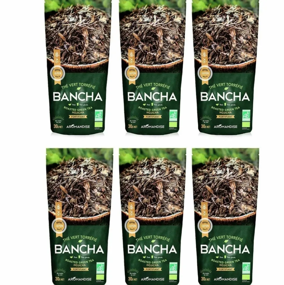 AROMANDISE - Thé vert bio japonais bancha hojicha 180 g