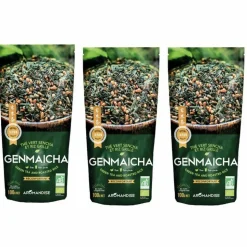 AROMANDISE - Thé vert bio japonais genmaicha - sencha & riz grillé 300 g