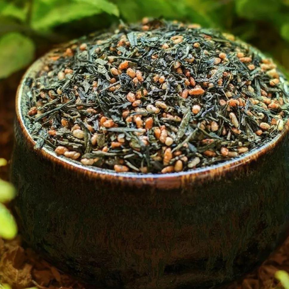 AROMANDISE - Thé vert bio japonais genmaicha - sencha & riz grillé 300 g