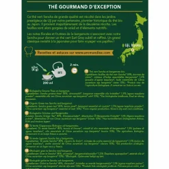 AROMANDISE - Thé vert bio japonais sencha earl grey 85 g