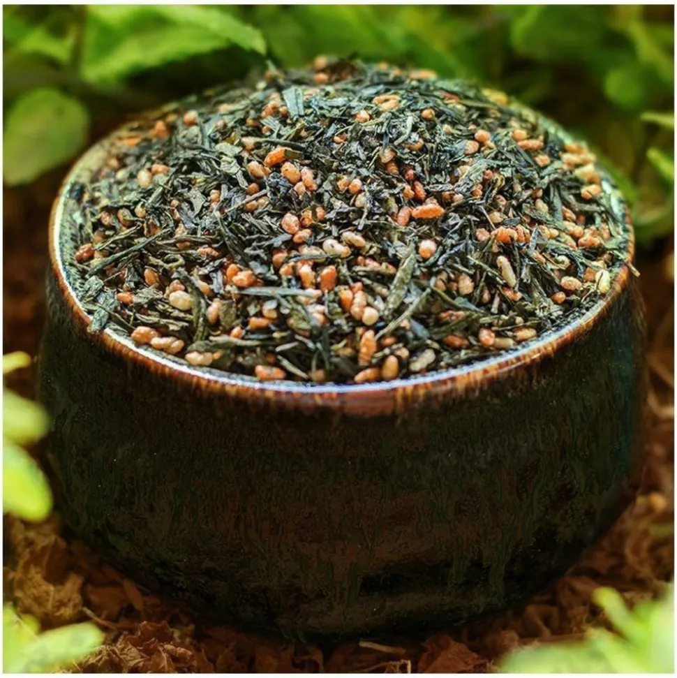 AROMANDISE - Thé vert bio japonais genmaicha - sencha & riz grillé - 100 g
